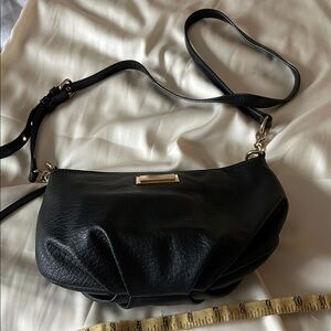 Juicy Couture Elegant Black Leather Shoulder Bag